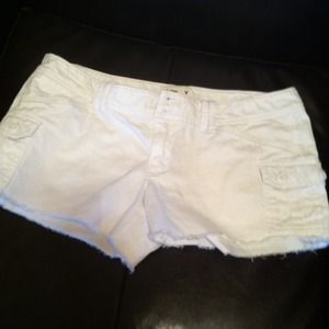 Women's white denim shorts AE