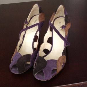 MIU MIU multi colored heels