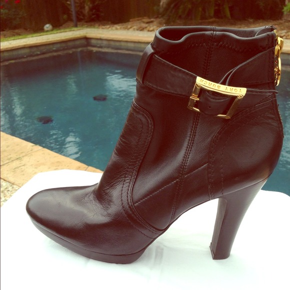 TORY BURCH soft calfskin booties size 8