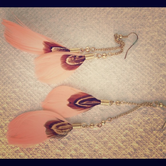 Feather earrings
