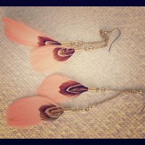 Feather earrings