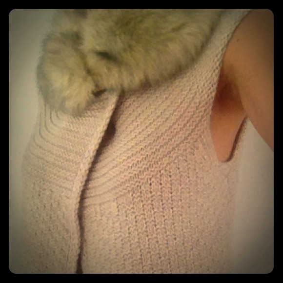 Armani vest with removable faux fur