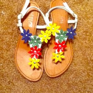 💥SOLD💥Floral Sandals