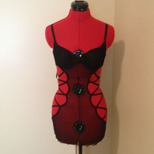 Black lingerie & skirt