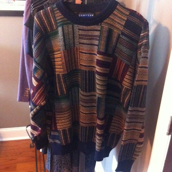 Thrifted Grandpa Style Sweater