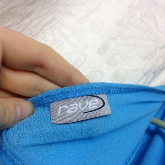 Turquoise droop collar blouse - Picture 3 of 3