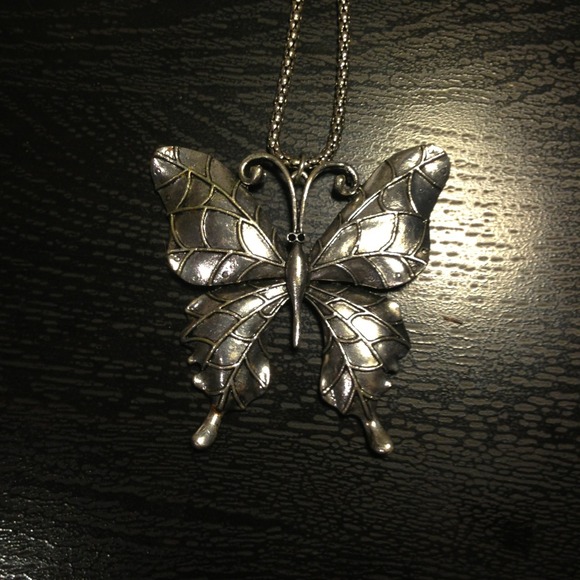 A large butterfly neckless