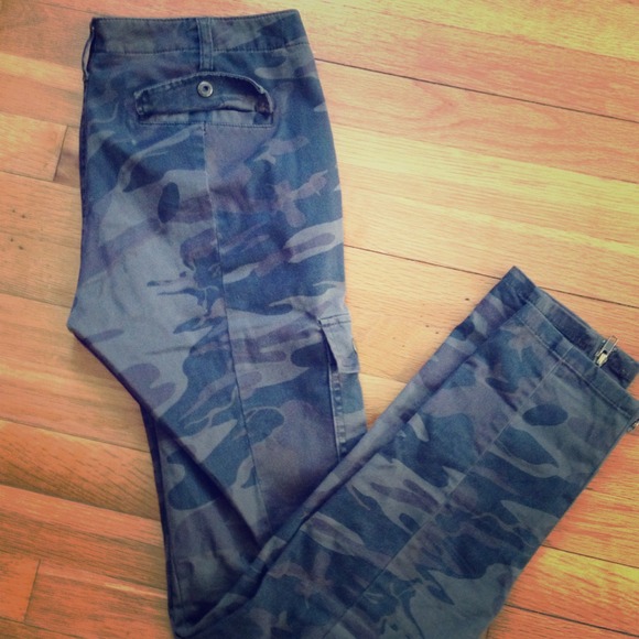 Camouflage cargo pants