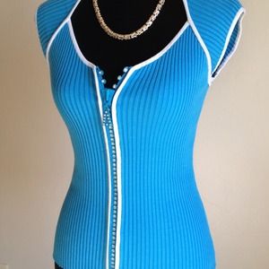 On hold for bundle Belldini jeweled-zipper sweater