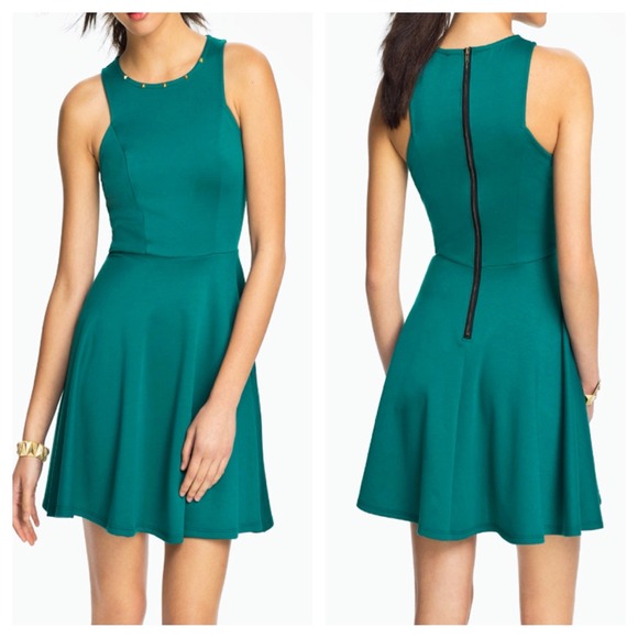 NWOT Studded Skater Dress