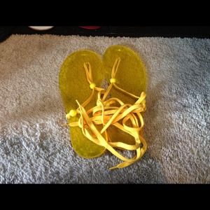 See by Chloe jelly tie up sandals