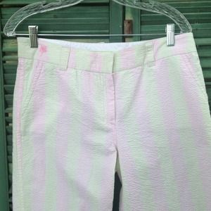 Lilly Pulitzer Pink & Mint Green Seersucker Pants