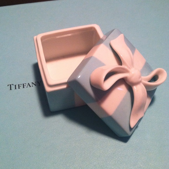 ...Tiffany & Co Blue Ceramic box...