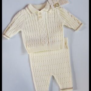 Baby NWT Organic cotton knit preemie outfit