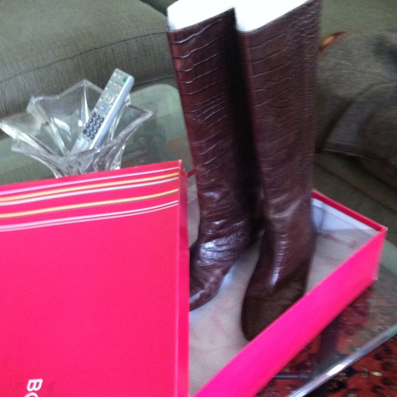 Long brown boots