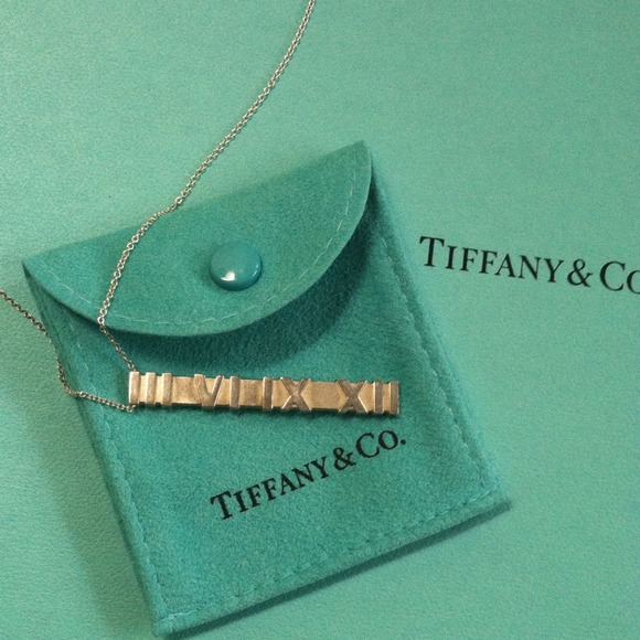 ...Tiffany & Co. Roman numeral necklace...