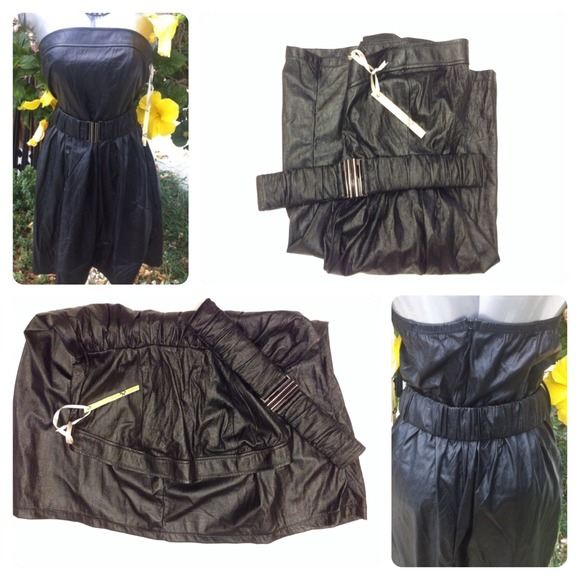 Black dressy strapless dress - Picture 4 of 4