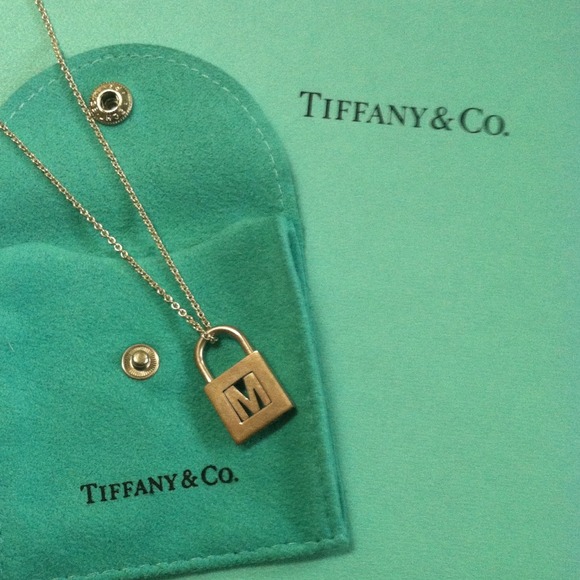 ...Tiffany & Co. Letter M lock necklace...