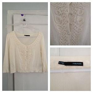 Cream Shrug from Maurice's &Green necklace set