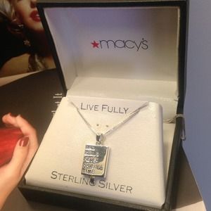 NEW! GOOD GIRLS/BAD GIRLS, SILVER NECKLACE