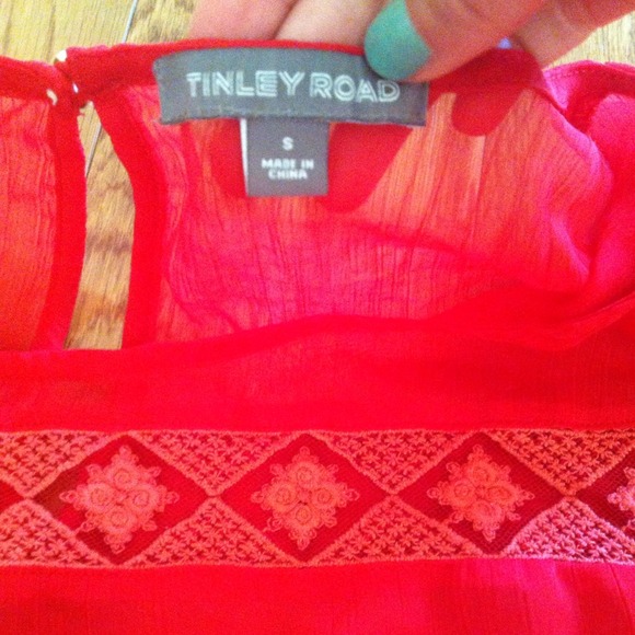 ✂Price cut! Beautiful red blouse from Piperlime! - Picture 3 of 4