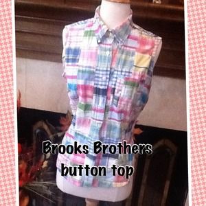 Brooks Brothers button top