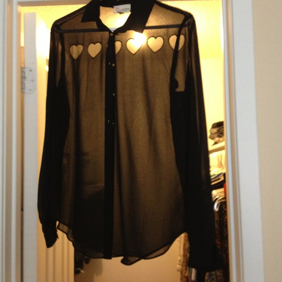 Black sheer top