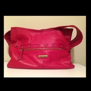 Isabella Fiore DEEP RED Real Leather Handbag
