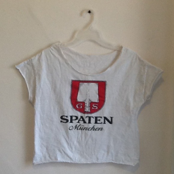 Altered Spaten Vintage Tee Crop Top