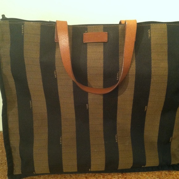 Fendi tote bag 100% authentic! Added zipper