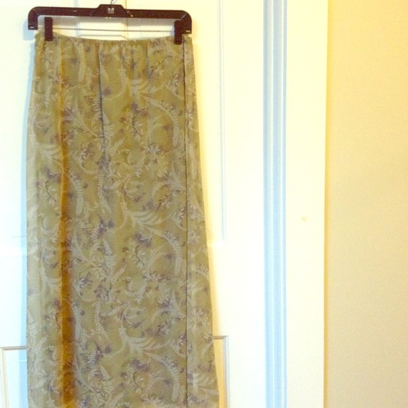 Floral Long Length Skirt