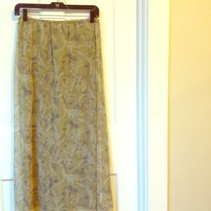 Floral Long Length Skirt