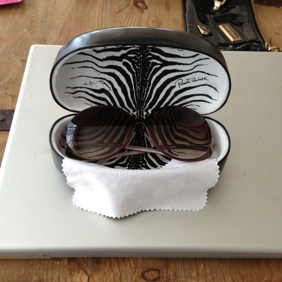 Roberto Cavalli bronze oversized sunglasses