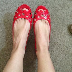 Steve Madden red jelly shoes