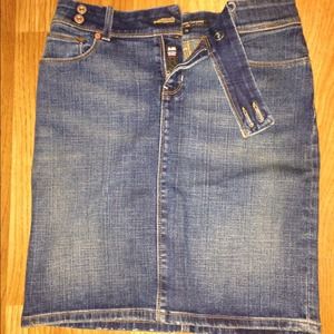Polo jean skirt
