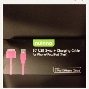 💥Hold elayna💥10ft pink charging cord