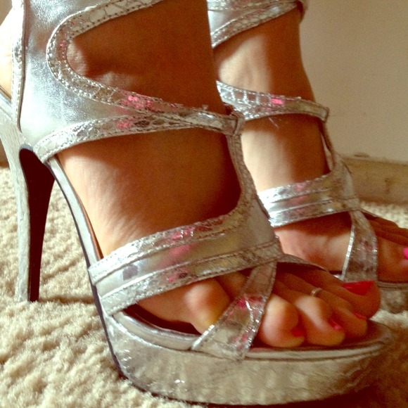 Delicious Silver Stilettos