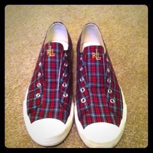 Ralph Lauren Red Plaid shoes