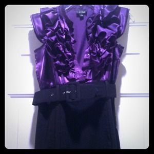 Purple and black dress