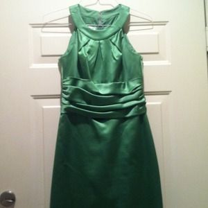 Green bridesmaid dress