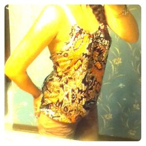 Xing in back, rope straps, multi colored