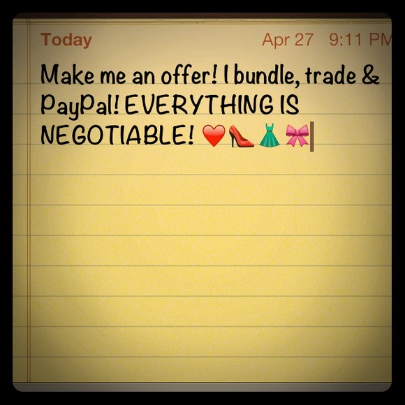 Negotiable!