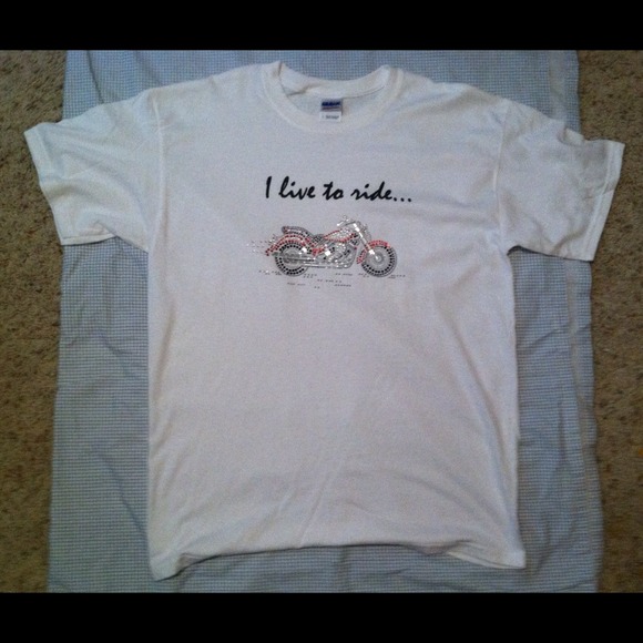 I Live to Ride t shirt. Visit DiannaStudio.com