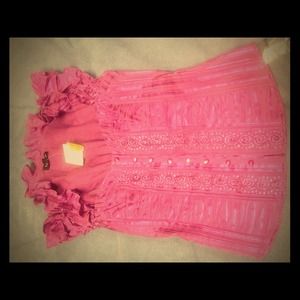 New Bebe ruffled collar top 🎉🎉🎉reserved🎉🎉