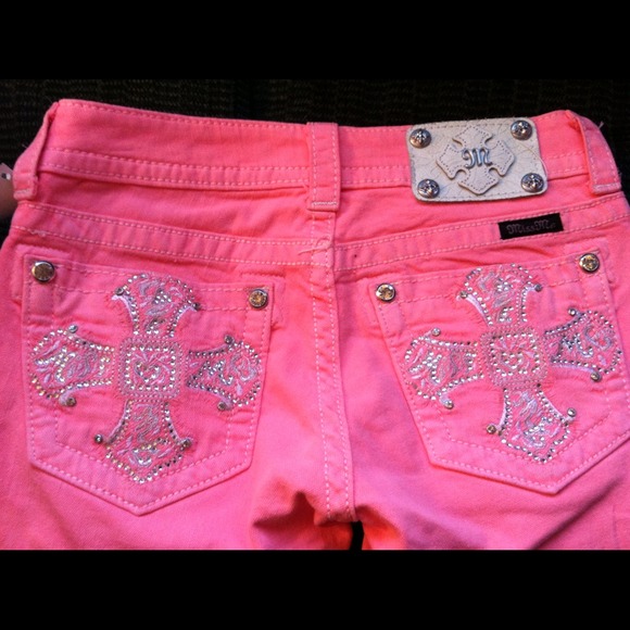 Neon Pink Miss Me Capris