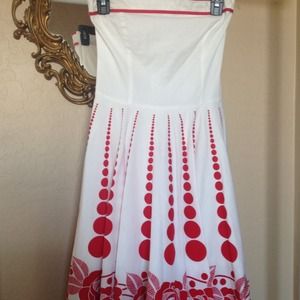 Strapless sun dress
