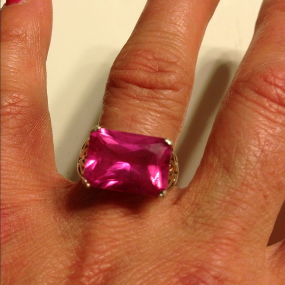 Pink Topaz Ring