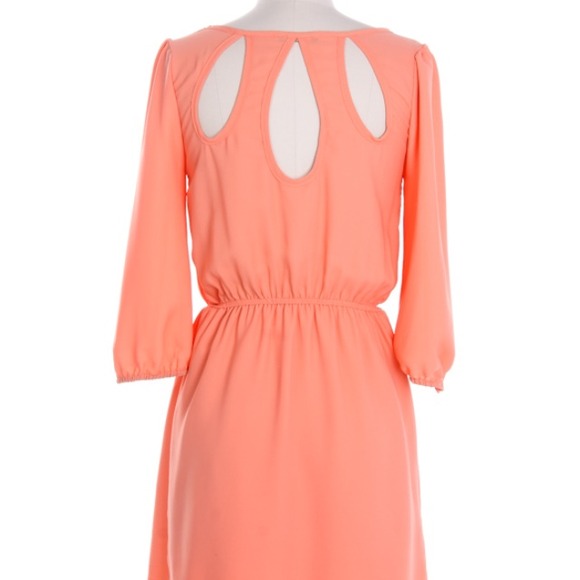 cutout back detail dress