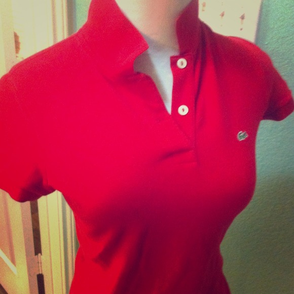 Red Lacoste Polo. Trade.