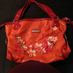 Nicole Lee flower embellished shoulder bag